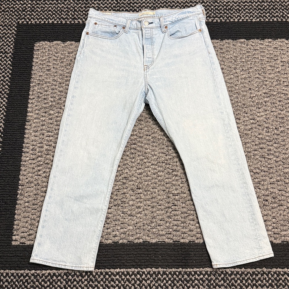 Levi’s Wedgie Straight Jeans Womens Sz 32 BIG E Button Fly Y2K Retro Casual
